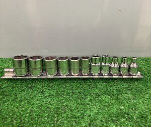 【中古品】Snap-on 差込1/4sq シャローソケット 4～15mm TMM4～TMM15 ※11個セット　ITSQKYK0KT0K