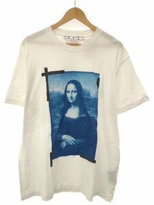 OFF-WHITE オフホワイト PERMANENT モナリザプリントTシャツ ホワイト S ITM7ZVKXMU2G