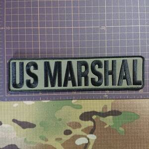 USマーシャル　U.S.MARSHAL　OD　200×50ｍｍ　パネルパッチ　ワッペン