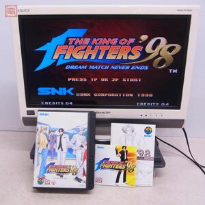 1円〜 動作品 NG ネオジオROM レア 希少 ザ・キング・オブ・ファイターズ’98 THE KING OF FIGHTERS ’98 KOF KOF SNK 箱説/資料集付【10