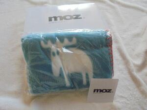 moz モズ　フリースブランケット　水色　（新品）