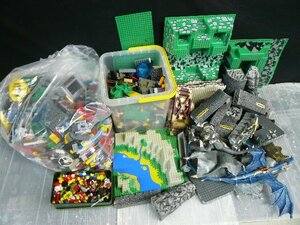 TLE-00186-03 LEGO レゴ 等 ブロック 人形 説明書 お城シリーズ 怪獣他 大量 まとめて 約14.2kg