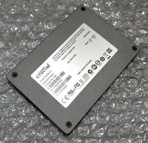 【中古パーツ】2.5 SATA SSD 1台　正常 crucial M4-CT064M4SSD2 64GB 使用時間4947H■SSD6104