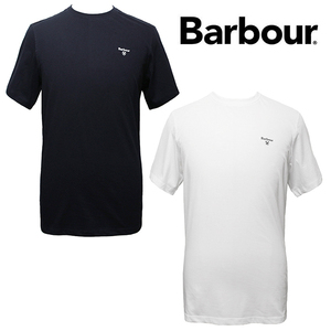 バブアー Barbour Tシャツ メンズ 半袖 カットソー ティーシャツ 2枚セット ネイビー/ホワイト サイズXL MNW0052MI55 新品