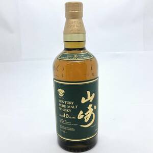 1円スタート 未開栓 SUNTORY サントリー PURE MALT WHISKY AGED 10 YEARS ピュアモルトウイスキー グリーン ラベル 山崎 10年 700ml 40%