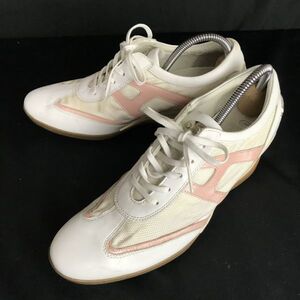 Hawkins Sport/ホーキンススポーツ★ハイヒール/スニーカー/ブーツ【8/25.0/白×ピンク/white×pink】ヒール/sneakers◆Q-455