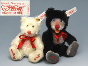 ドイツ steiff シュタイフ (社) ギンゲンフェスティバル会場限定テディベア 2体セット Teddy Bear ぬいぐるみ Germany 人形 z8369a