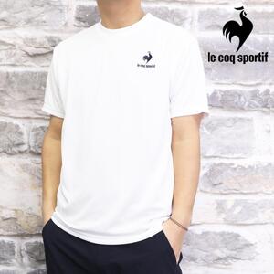 【新品タグ付き】le coq sportif ルコックスポルティフ★吸汗速乾 半袖Ｔシャツ★QMMTJA30Z【Oサイズ】白