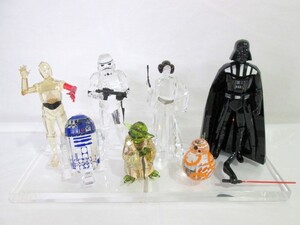 1000円スタート 置物 SWAROVSKI スワロフスキー ディズニー スターウォーズ 7体セット ヨーダ/ダースベイダー/C-3PO/R2-D2/BB-8 他 12 K710