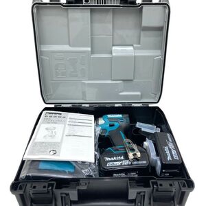 【イチオク】 新品 未使用 マキタ MAKITA 充電式 インパクト ドライバ 18v 6.0Ah バッテリ 2個 充電器 セット TD173DRGX ブルー