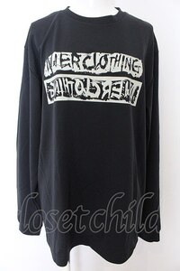 NieR Clothing / プリントカットソー LL ロゴ（ブラック） O-24-12-31-1036-PU-TO-OW-OS