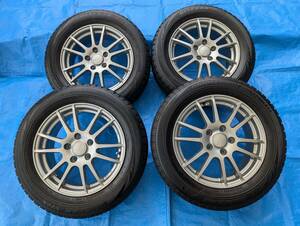 205/60R16 2018年スダットレス ブリヂストンブリザックVRXタイヤアルミセット5穴 PCD114.3 ET+52 16×6.5J ステップワゴン・ノア・VOXYなど