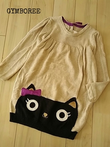 GYMBOREE/2T＊黒猫ちゃんのニットワンピース