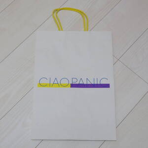 ◎CIAO PANIC チャオパニック ショップ袋1枚 美品 紙袋 ショッパー 手提げ袋 ブランド物 タテ約40㎝×ヨコ約28㎝×マチ幅約8㎝ 【萌猫堂】