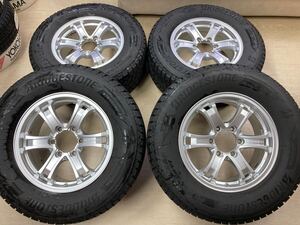 2023年製造 BS ブリザックDM-V3 265/65R17◆17インチ 7.5J +40 6/139.7◆パジェロに!!溝たっぷり残っています!!1台分のみ即納可能!!