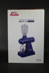 未使用 Kalita NEXT G コーヒー 珈琲 KCG-17 Smokey Blue 電動ミル ネクストG カリタ
