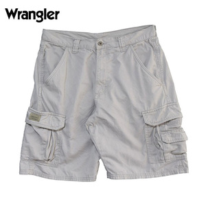 【980円スタート】USA 古着 Wrangler ラングラー カーゴパンツ ワークショーツ ワークパンツ ハーフパンツ 半ズボン W32 CE0040