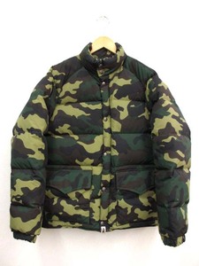 【Y】美品 A BATHING APE アベイシングエイプ 1ST CAMO DOWN JACKET 迷彩 サイズM ダウンジャケット カモフラ