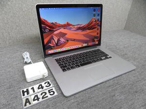 MacBook Retina A1398 究極PC◆プロソフト ＆ Office付◆高速Core i7 /16GB /SSD 512GB◆PC1台で,ダブル macOS&Win10◆15.4型 2K◆中古美品