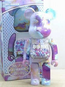 ▲18BB07▲MY FIRST BE@RBRICK B@BY MARBLE Ver. 1000％ MEDICOM TOY PLUS/メディコムトイマイファーストベアブリック・マーブル