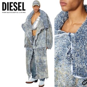 ☆最旬のアティチュード☆正規品/サンプル品/Lサイズ■アウトレット品■定価715,000円■DIESEL メンズ デニム ロングコート ジャケットP223