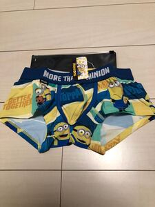 EGDE MINIONS ショートボクサー パンツ ブルー S サイズ メンズ 下着