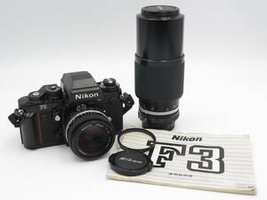 ☆1円スタート☆ 現状品 Nikon ニコン カメラ レンズ セット F3 NIKKOR 50mm 1:1.4 Zoom-NIKKOR 80～200mm 1：4.5 一眼レフ