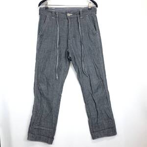 Lee リー ダンガリー コットンイージーパンツ 裾ロールアップ留め 裾ヒッコリー柄 30サイズ 40299 DUNGAREES