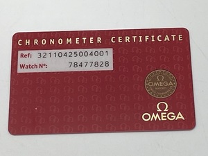 OMEGA オメガ　32110425004001　スピードマスターブローバアロー　カード