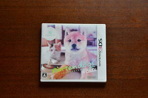 NINTENDO　3DS。nintendogs+cats。ニンテンドッグス＋キャッツ。パッケージのみ（カ－ドはありません）。　