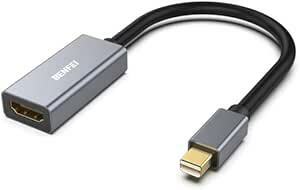 BENFEI Mini DisplayPort - HDMI アダプター [4K@30Hz、アルミニウムシェル、ナイロン編組] T