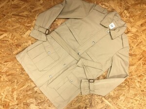 ギャップ GAP ワーク ミリタリー ジップアップ ベルト付 スナップボタン ジャケット レディース ポリエステル100% XS ベージュ