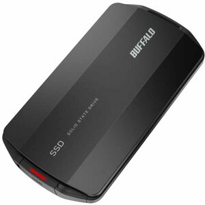 バッファロー SSD 外付け 500GB USB3.2 Gen2 Type‐C 最大読出速度1050MB/秒 防塵防滴 IP55 耐衝撃 MIL