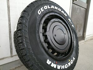 ジムニー JB64 JB23 タイヤホイールセット ヨコハマ ジオランダー AT 185/85R16 ホワイトレター 16インチ SwaGGer Oldstyle