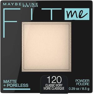 120 明るい肌色(ピンク系) 8.5グラム (x 1) MAYBELLINE(メイベリン) フィットミー パウダー M ファンデ