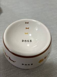 【中古】ペット用　小型犬　猫　食器　ご飯皿　陶器　ペット用食器陶器 ボウル 食器