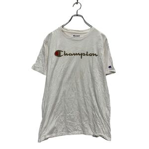 Champion 半袖 ロゴTシャツ M ホワイト チャンピオン クルーネック 古着卸 アメリカ仕入 a607-6598