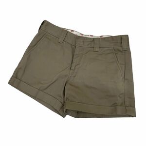 IA-379 Dickies ディッキーズ ショートパンツ 短パン ボトムス ポリエステル65% 綿35% ベージュ系 レディース 27