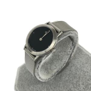 ◆CALVIN KLEIN カルバンクライン 腕時計 クォーツ◆K03434 ブラック/シルバーカラー SS レディース ウォッチ watch