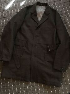 Taiga Takahashi ENGINEER COAT Lot.401 ウール エンジニアコート melange black