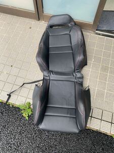 S1117 中古良品 レカロ 専用 シート カバー RECARO SR-3 ブラック×レッドステッチ 破れ無し