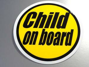 BC●Child on boardステッカーtypeB 10cmサイズ●KIDS 子供が乗っています 車に☆CHILD IN CAR アメリカン シンプル オリジナルデザイン