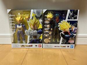 S.H.Figuarts ドラゴンボール スーパーサイヤ人ベジータ　未来トランクス 　2体セット【中古】