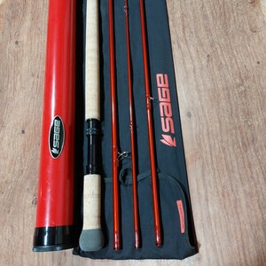１円スタート・Sage Method 8126-4 Fly Fishing Rod. 12’ 6” 8wt. W/ Tube & Sock. used セージ フライロッド メソッド サーモントラウト