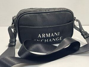 A110■ 超美品 Armani exchange ショルダーバッグ ユニセックス 黒