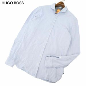 HUGO BOSS ORANGE ヒューゴボス オレンジ 通年 SLIM FIT★ 長袖 鹿の子 シャツ Sz.M　メンズ　C4T07211_7#C