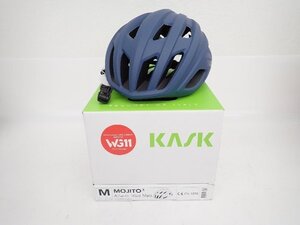 【未使用展示品】KASK/カスク エアロヘルメット MOJITO3 モヒート・キューブ Atrantic Blue Matt Size M(52-58cm) 元箱付 ◆ 701A4-22