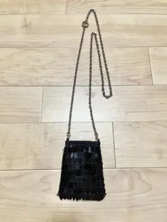 【美品】アダムエロペ　スパンコールバッグ　ショルダーバッグ　アクセサリーバッグ