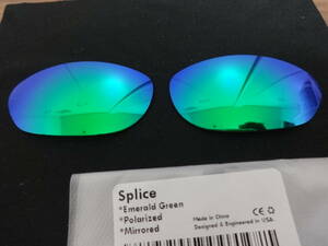 ★処分価格★オークリー スプライス用 カスタム偏光レンズ GREEN Color Polarized 新品 SPLICE