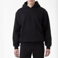 ロサンゼルスアパレル ヘビーフリースパーカー スウェット 2XL ブラック 黒色